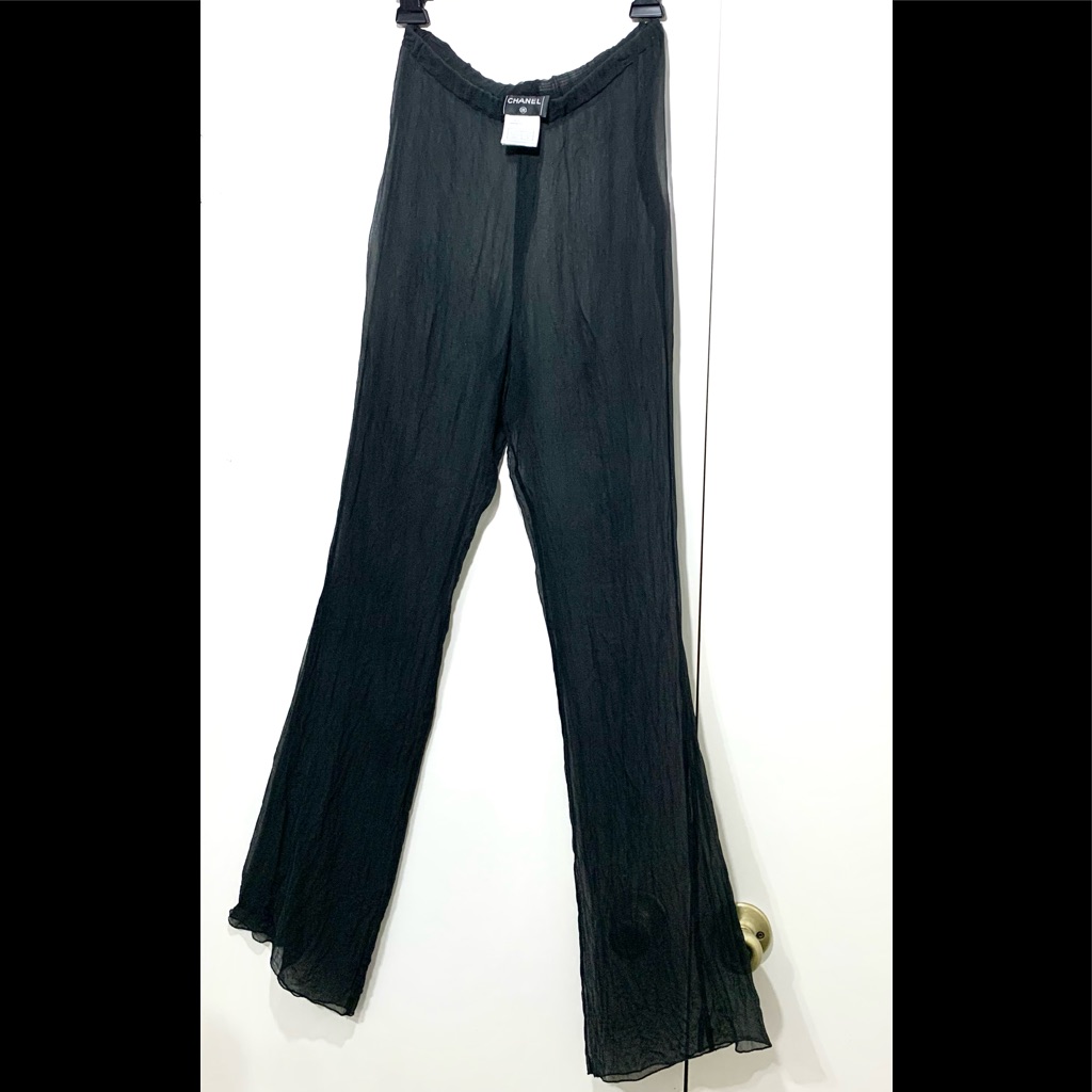 Chanel Women’s Sheer Trousers Black P20122v02173